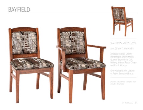 E & G Amish Furniture 家具目录 · 2022 RH Yoder - E&G Amish 家具 第 17 页