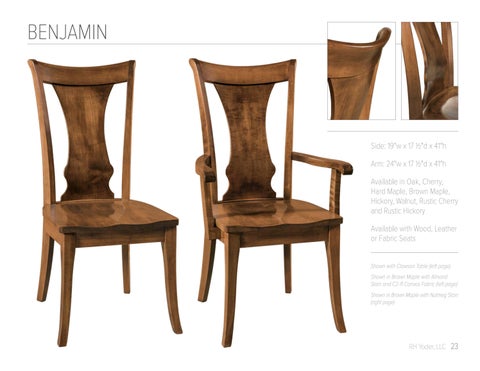 E & G Amish Furniture 家具目录 · 2022 RH Yoder - E&G Amish 家具 第 23 页