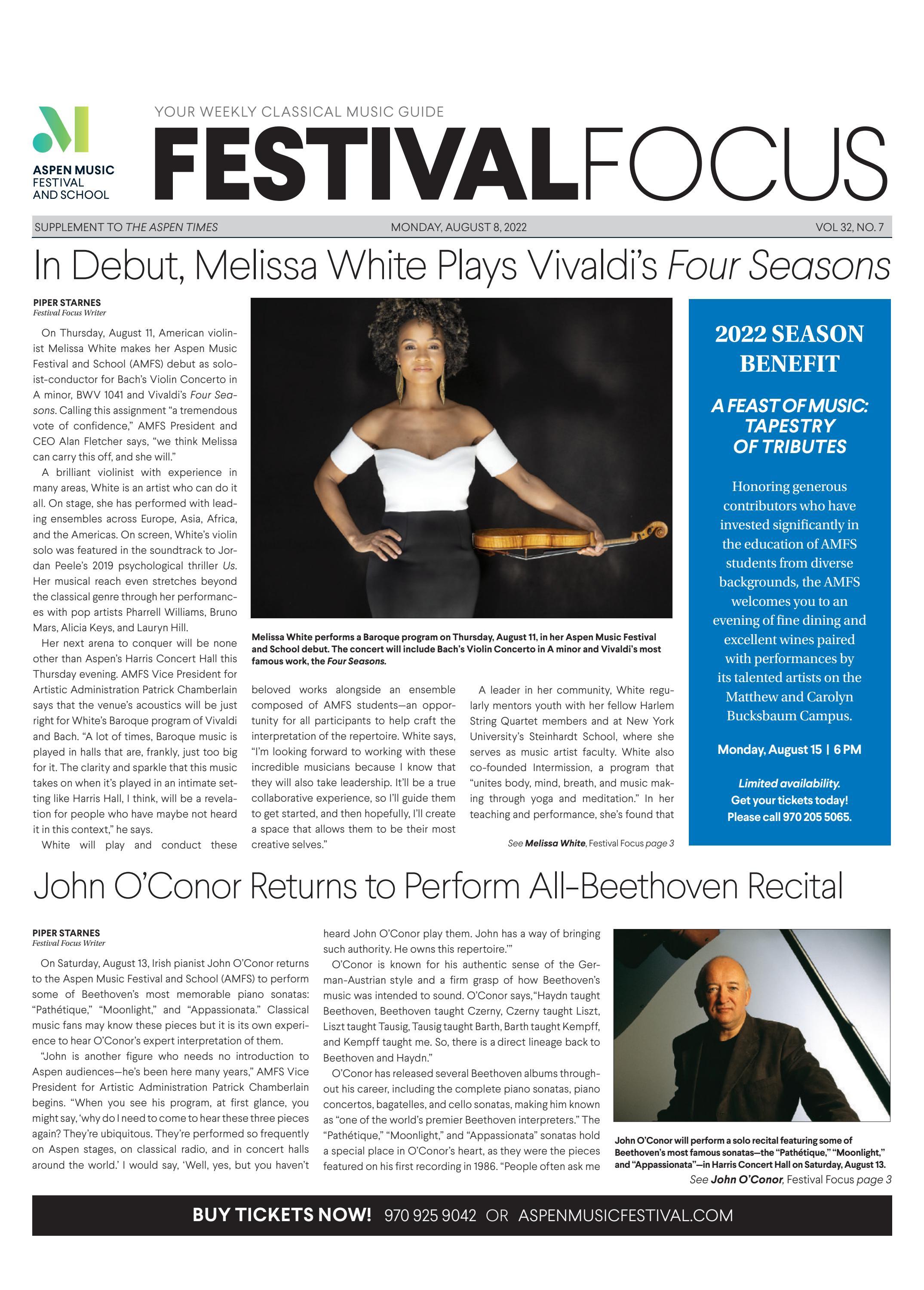Aspen Music Festival And School Festival Focus Week 7 By Aspen Music 