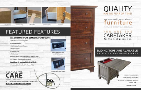 E & G Amish Furniture 家具目录 · 2022 Troyer Ridge - E&G Amish 家具 第 3 页
