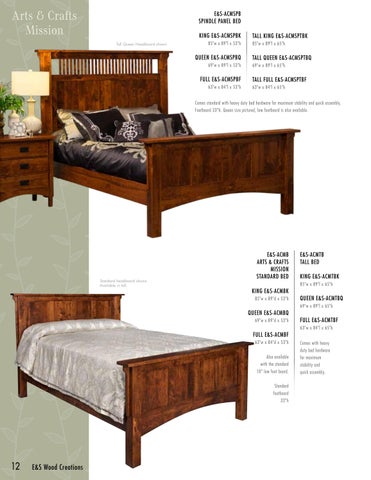 E & G Amish Furniture 家具目录 · 2022 E&S 实木 Creations - E&G Amish 家具 第 13 页