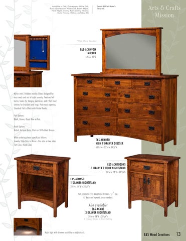 E & G Amish Furniture 家具目录 · 2022 E&S 实木 Creations - E&G Amish 家具 第 14 页