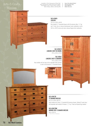 E & G Amish Furniture 家具目录 · 2022 E&S 实木 Creations - E&G Amish 家具 第 17 页