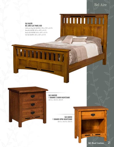 E & G Amish Furniture 家具目录 · 2022 E&S 实木 Creations - E&G Amish 家具 第 22 页
