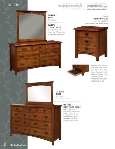 E & G Amish Furniture 家具目录 · 2022 E&S 实木 Creations - E&G Amish 家具 第 23 页