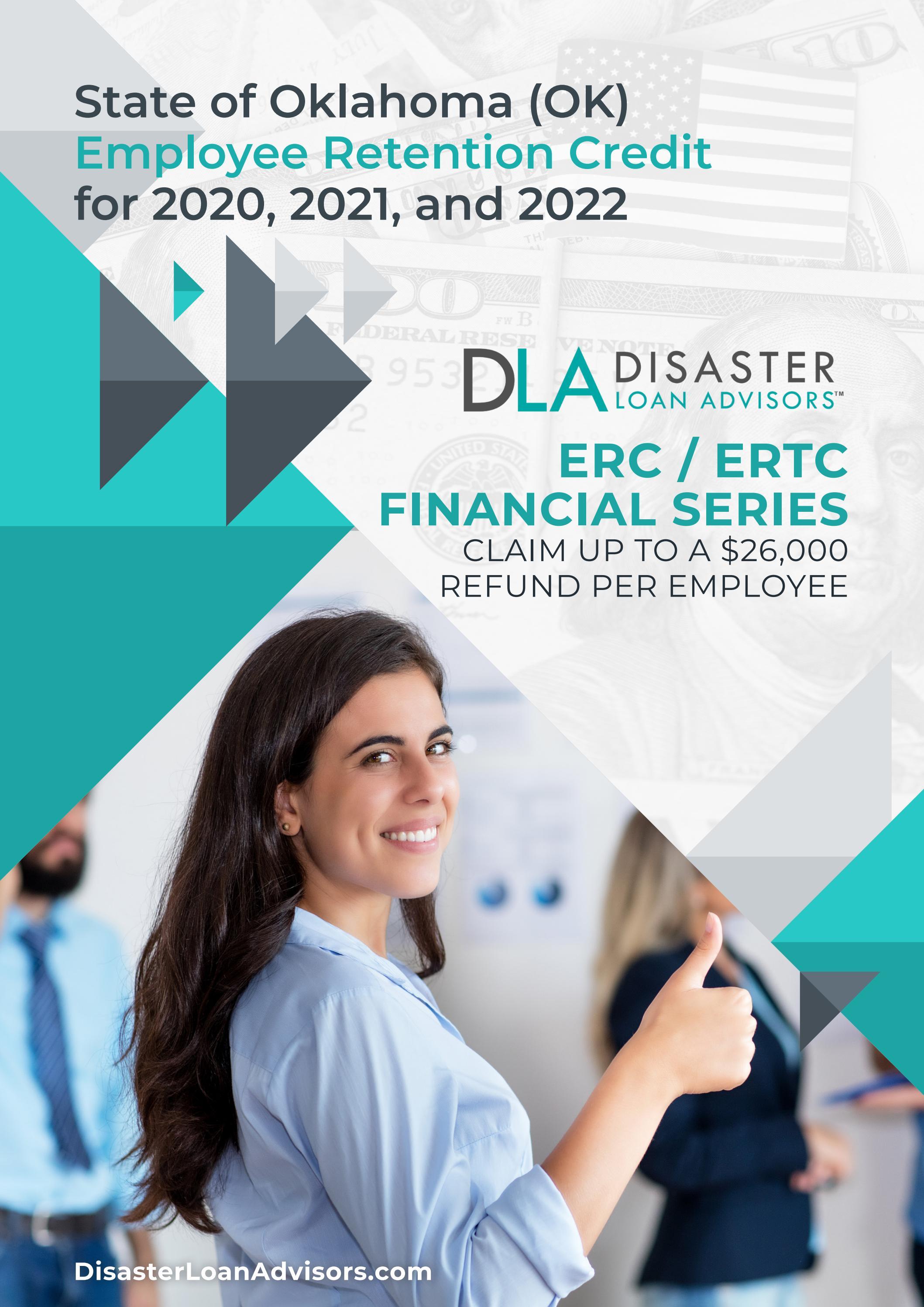 Oklahoma Employee Retention Credit (ERC) for 2020, 2021, and 2022 in OK