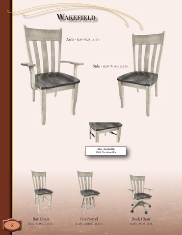 E & G Amish Furniture 家具目录 · 2022 Y&M 椅 Company - E&G Amish 家具 第 10 页