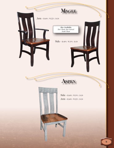 E & G Amish Furniture 家具目录 · 2022 Y&M 椅 Company - E&G Amish 家具 第 13 页