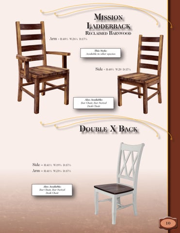 E & G Amish Furniture 家具目录 · 2022 Y&M 椅 Company - E&G Amish 家具 第 15 页