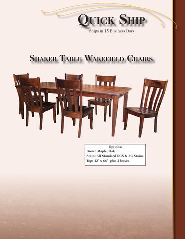 E & G Amish Furniture 家具目录 · 2022 Y&M 椅 Company - E&G Amish 家具 第 3 页