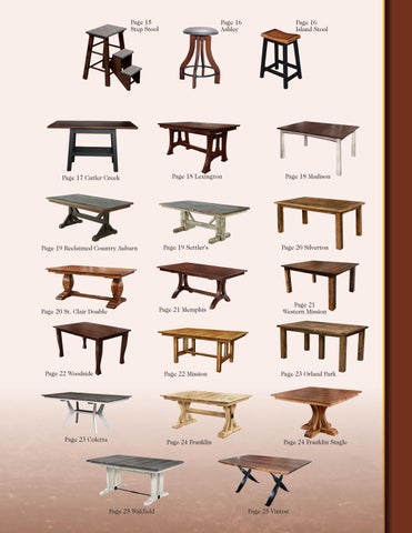 E & G Amish Furniture 家具目录 · 2022 Y&M 椅 Company - E&G Amish 家具 第 5 页