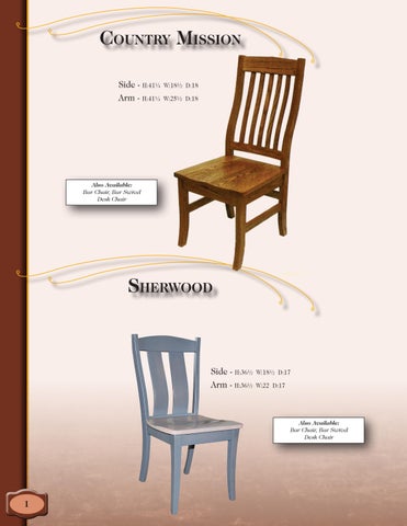E & G Amish Furniture 家具目录 · 2022 Y&M 椅 Company - E&G Amish 家具 第 6 页