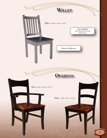 E & G Amish Furniture 家具目录 · 2022 Y&M 椅 Company - E&G Amish 家具 第 7 页