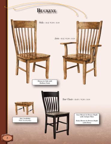 E & G Amish Furniture 家具目录 · 2022 Y&M 椅 Company - E&G Amish 家具 第 8 页