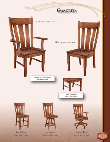 E & G Amish Furniture 家具目录 · 2022 Y&M 椅 Company - E&G Amish 家具 第 9 页