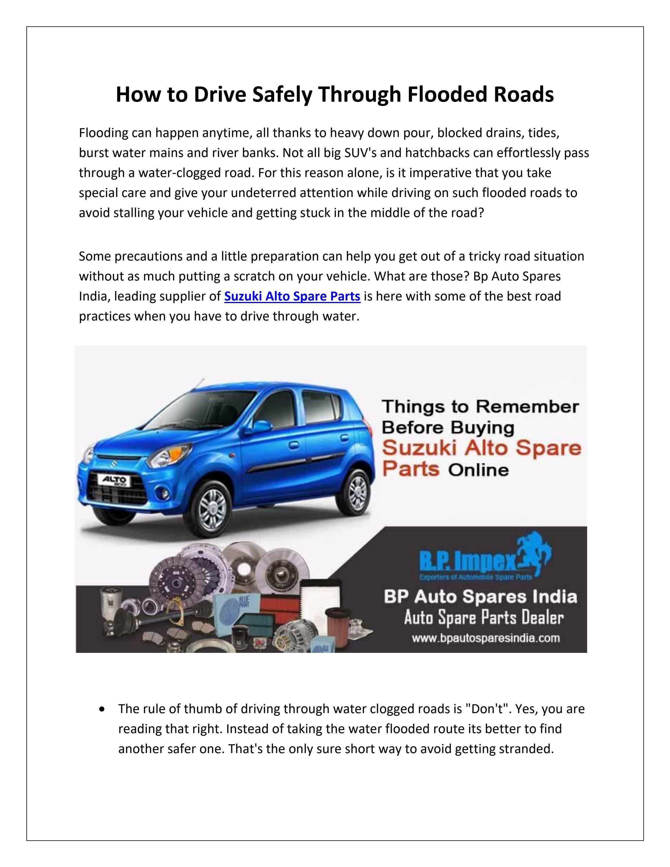 Suzuki Alto Spare Parts by bpautospares Issuu