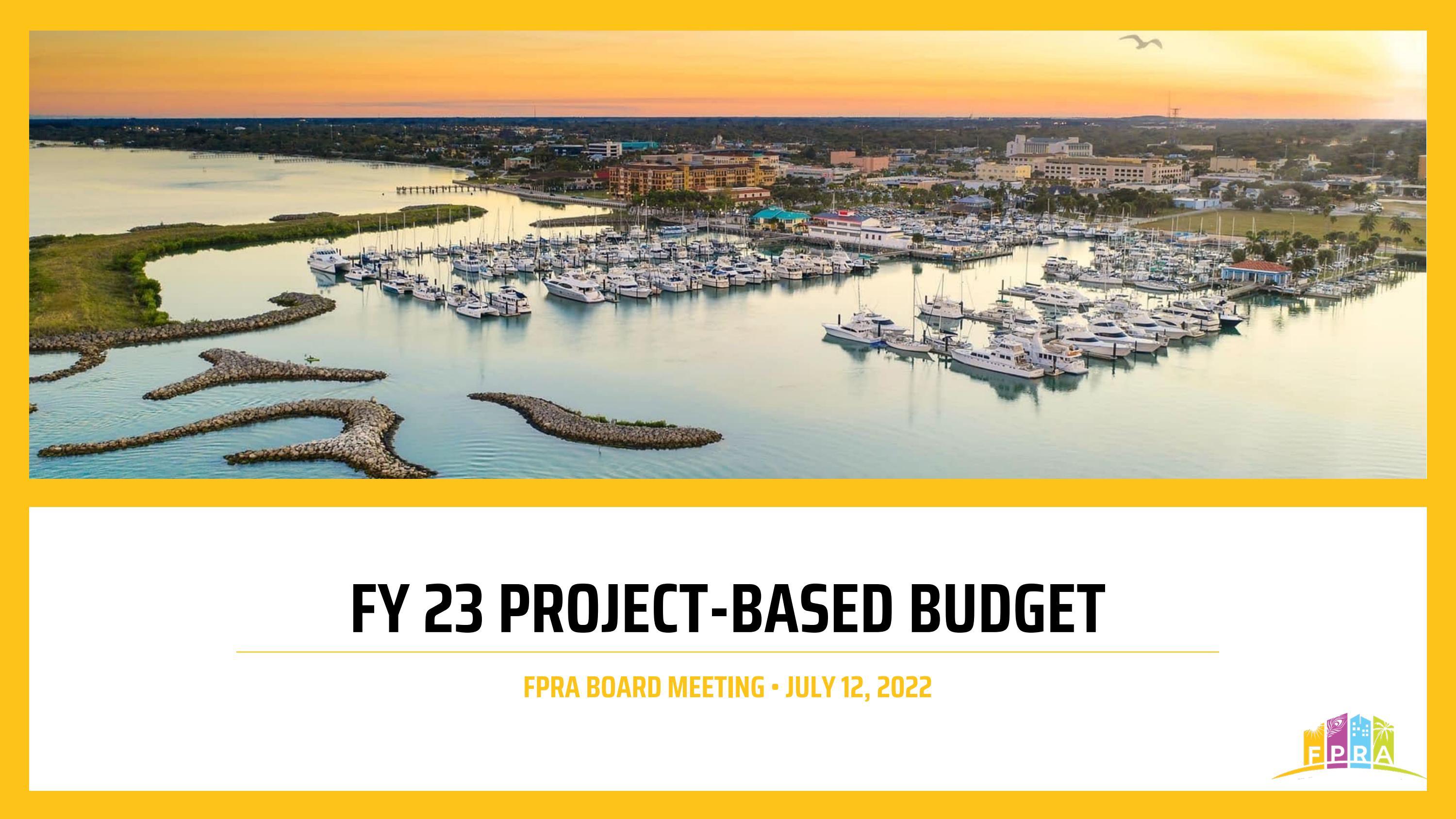 FY 23 ProjectBased Budget by City of Fort Pierce Issuu