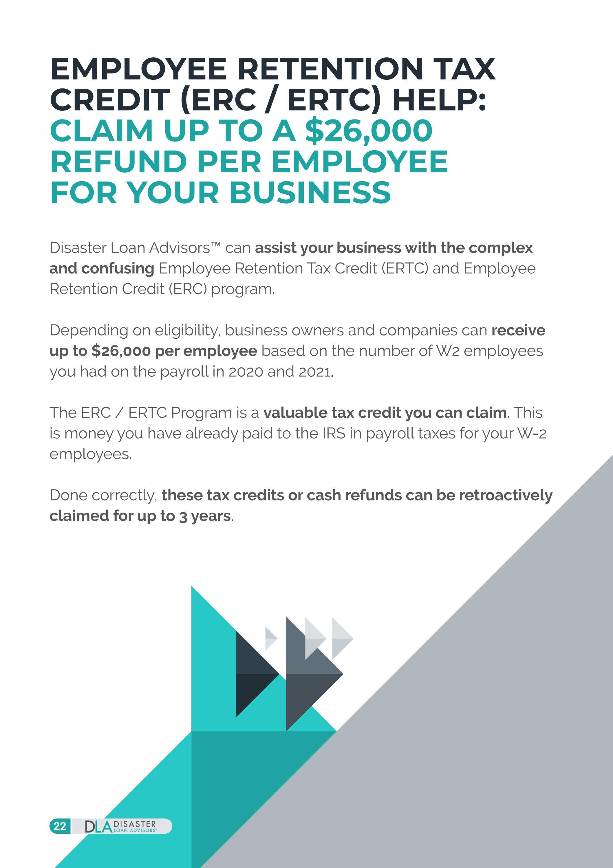 South Dakota Employee Retention Credit (ERC) for 2020, 2021, and 2022