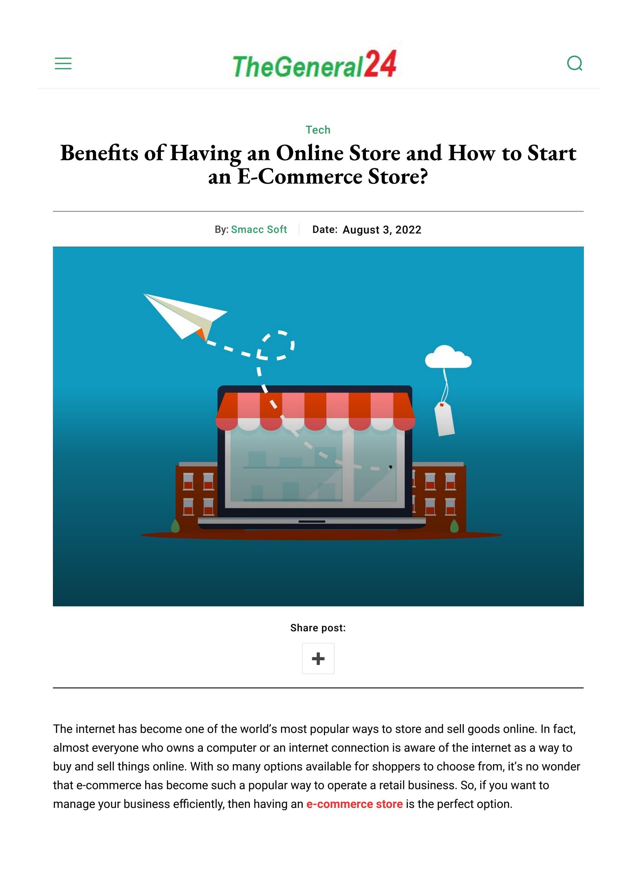 Benefits of Having an Online Store and How to Start an Store? by Nasir Mahmood Issuu
