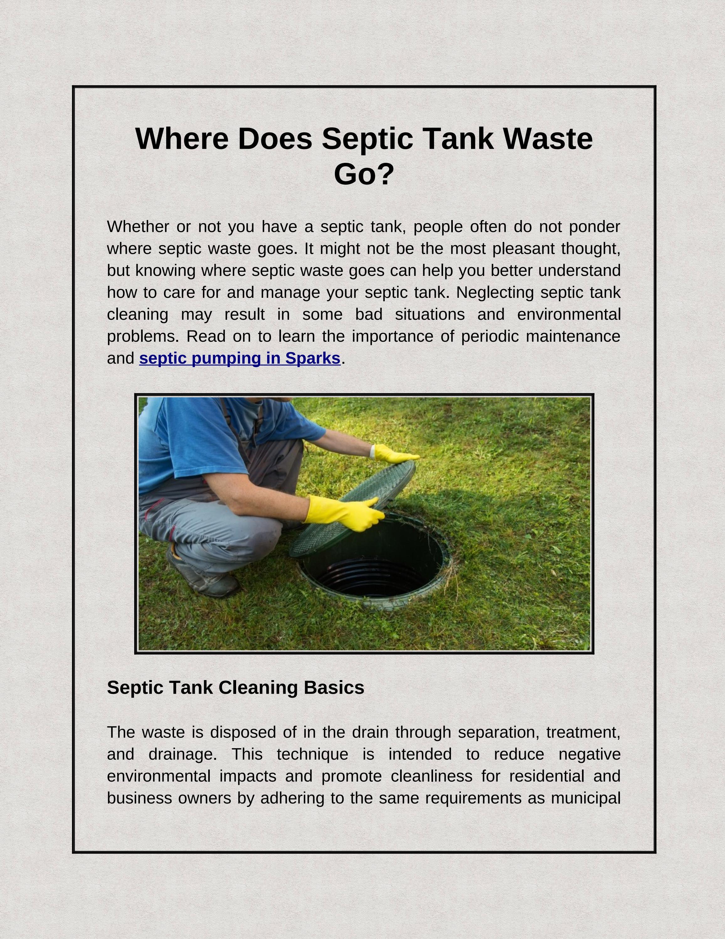 Where Does Septic Tank Waste Go? by Easy Rooter Plumbing - Issuu