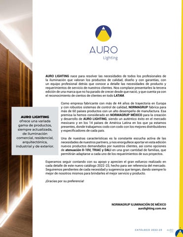 AURO 灯饰 目录 2022|23 第 5 页