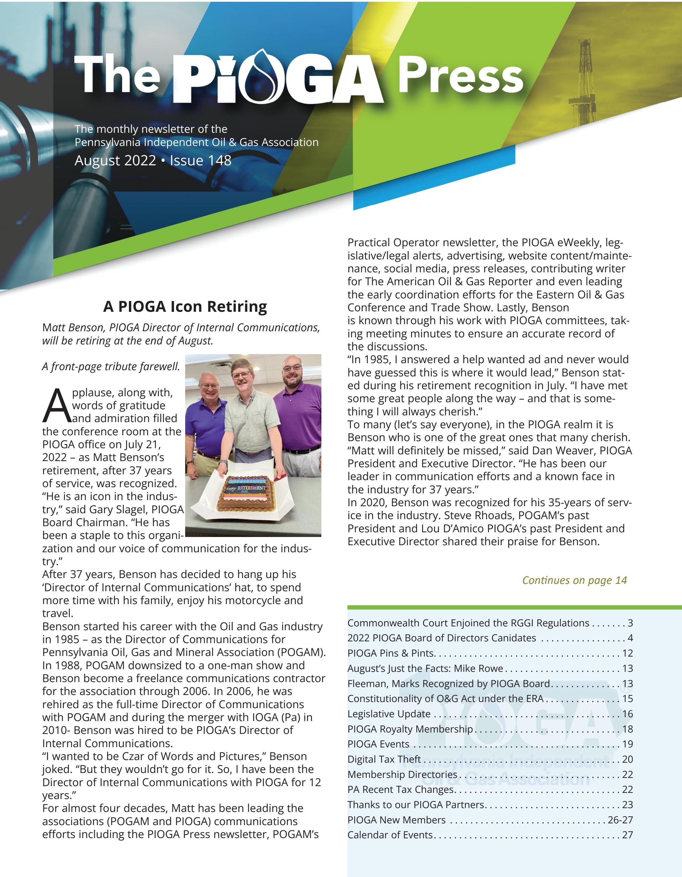 PIOGA Press August 2022 by mattpioga - Issuu