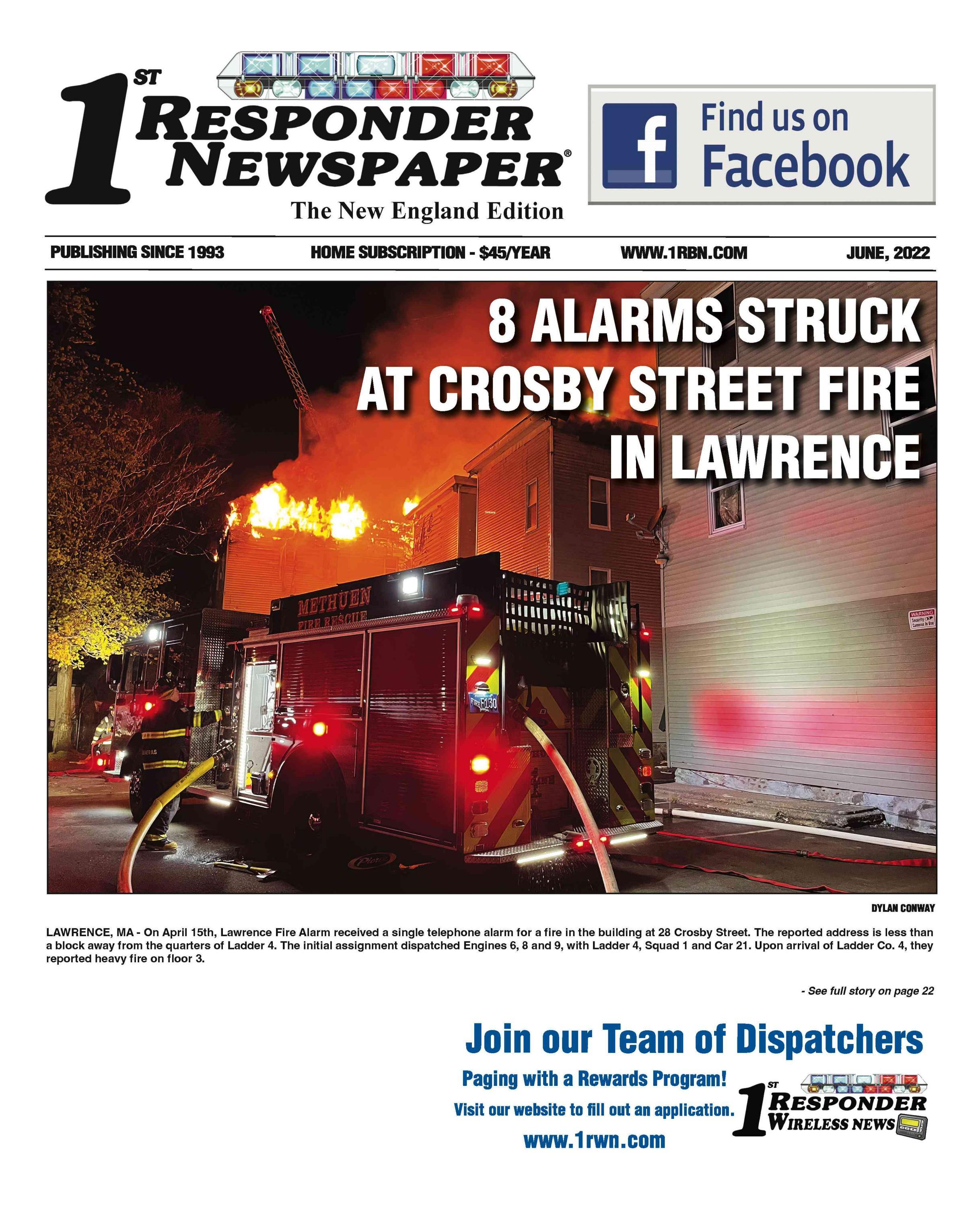 1st Responder News New England June Edition by Belsito Communications