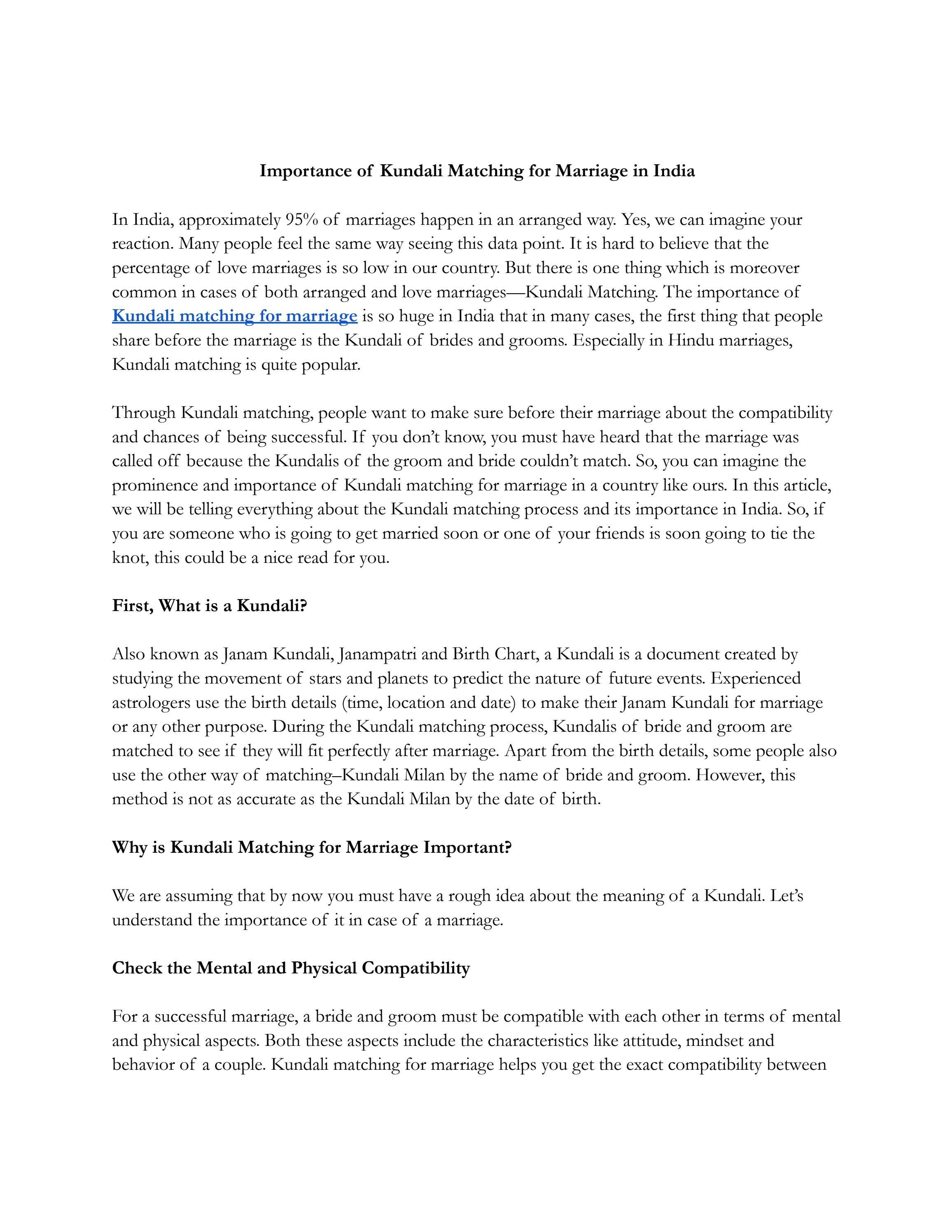 Importance Of Kundali Matching For Marriage In India By Betterhalf Issuu