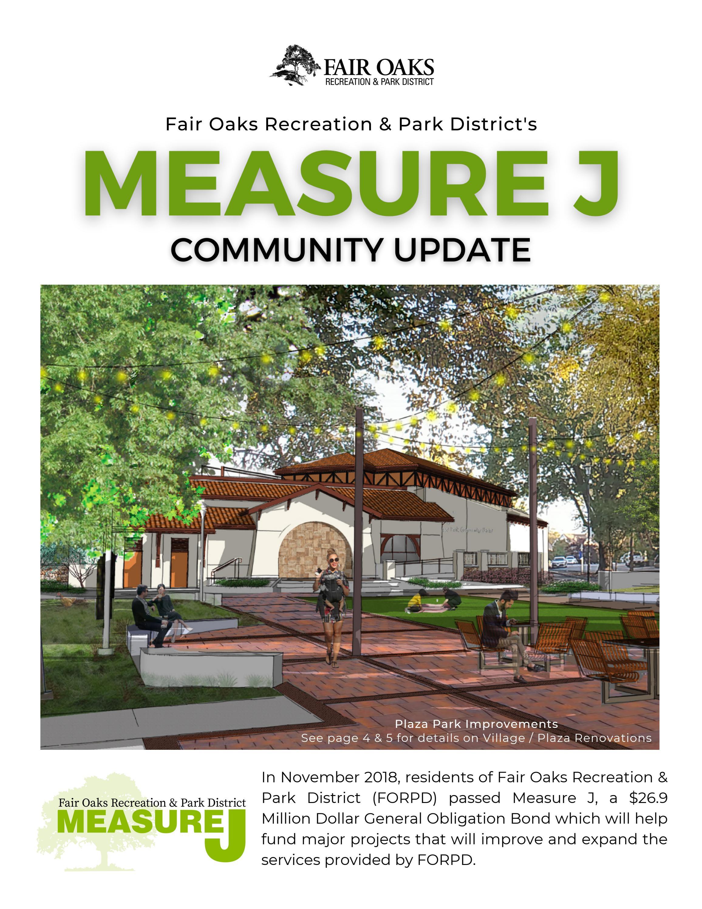 Fair Oaks Recreation & Park District Measure J Community Update by
