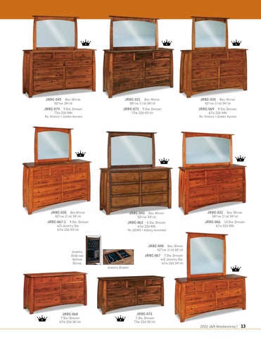 E & G Amish Furniture 家具目录 · 2022 J&R Woodworking - E&G Amish 家具 第 13 页