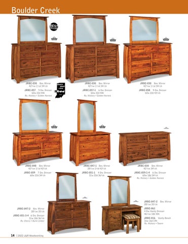 E & G Amish Furniture 家具目录 · 2022 J&R Woodworking - E&G Amish 家具 第 14 页