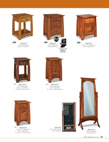 E & G Amish Furniture 家具目录 · 2022 J&R Woodworking - E&G Amish 家具 第 19 页