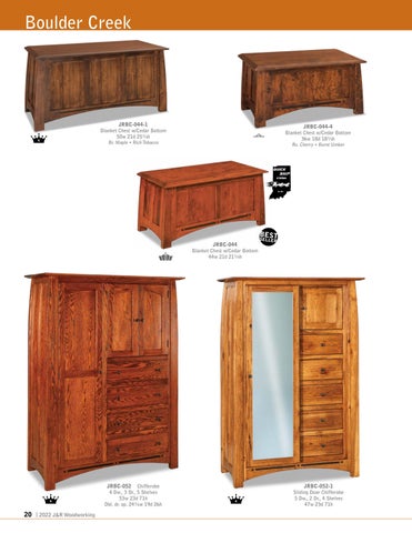 E & G Amish Furniture 家具目录 · 2022 J&R Woodworking - E&G Amish 家具 第 20 页
