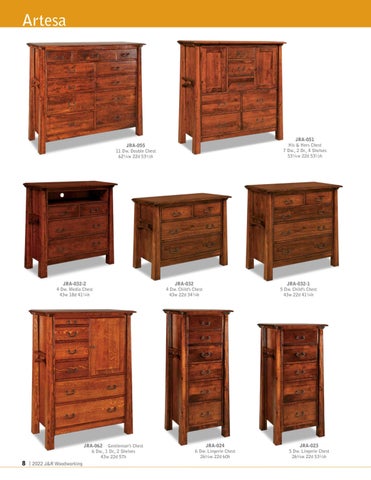 E & G Amish Furniture 家具目录 · 2022 J&R Woodworking - E&G Amish 家具 第 8 页