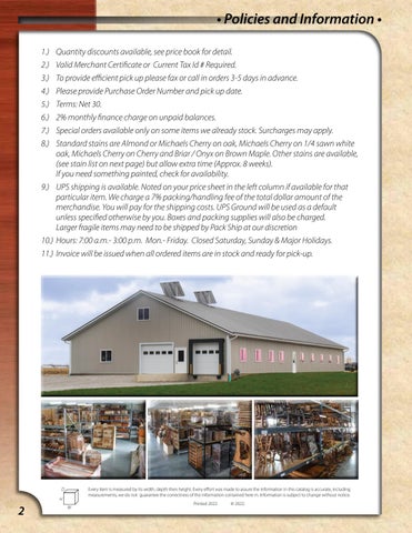 E & G Amish Furniture 家具目录 · 2022 Superior Woodcraft - E&G Amish 家具 第 2 页