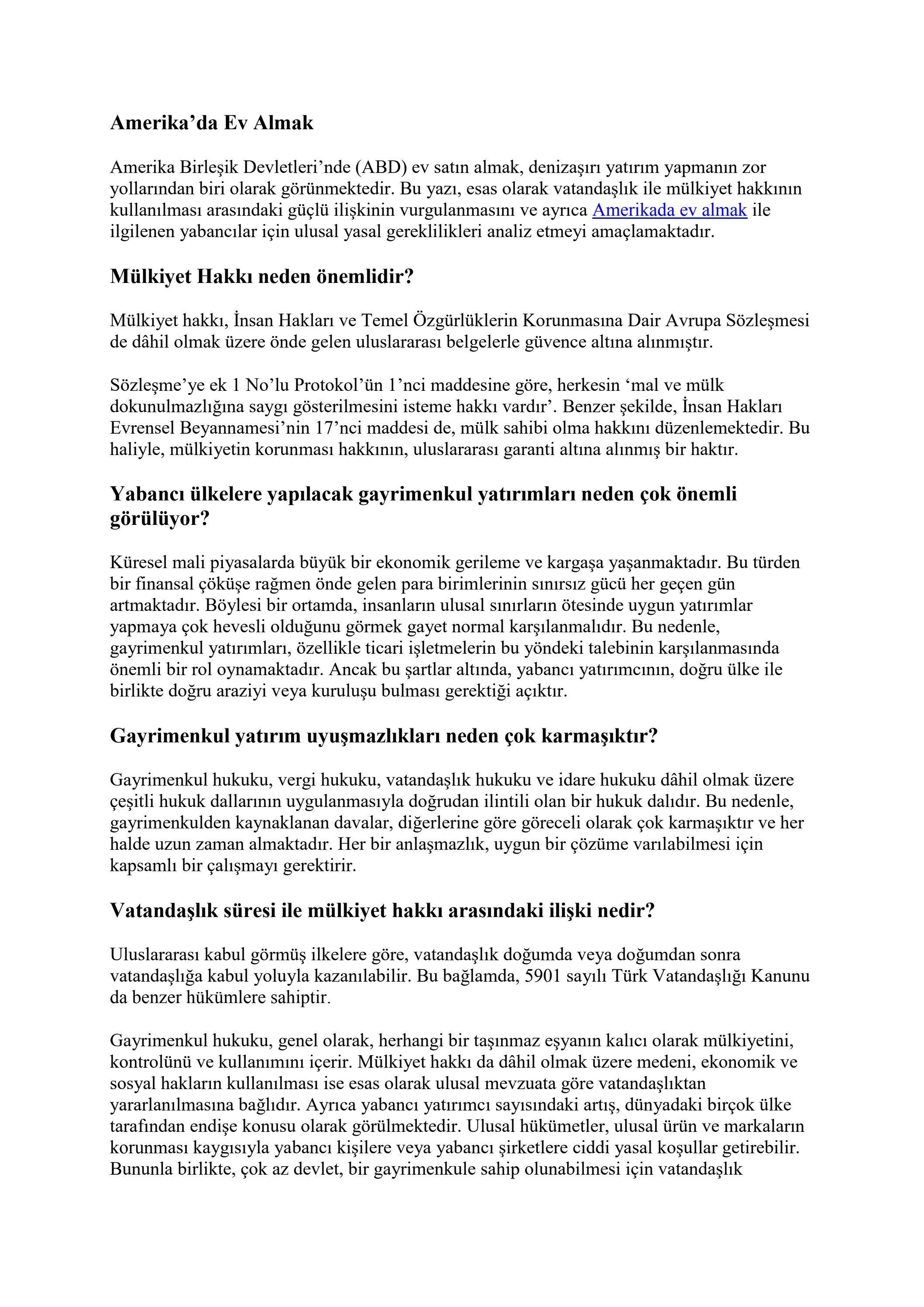 Amerika�da Ev Almak by Pi Legal Consultancy Issuu