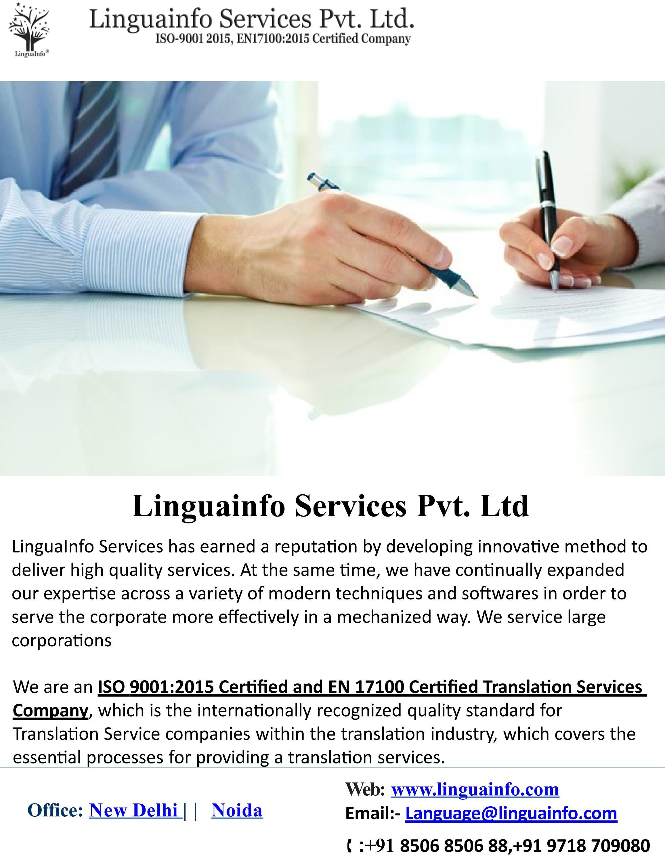 Language Translation Company In Delhi NCR, India by Language