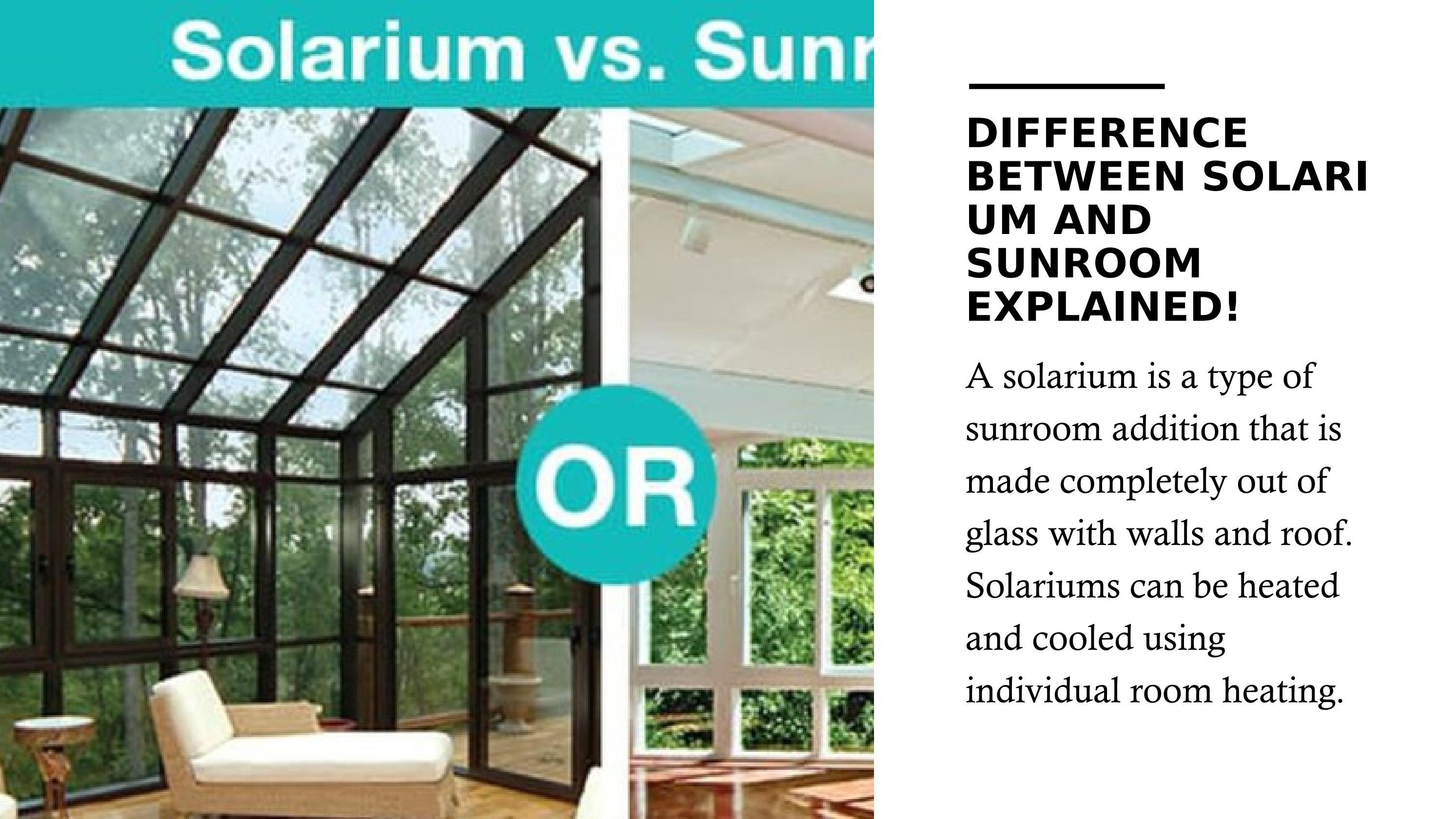 Difference Between Solarium and Sunroom Explained! by sunroomsurrey Issuu