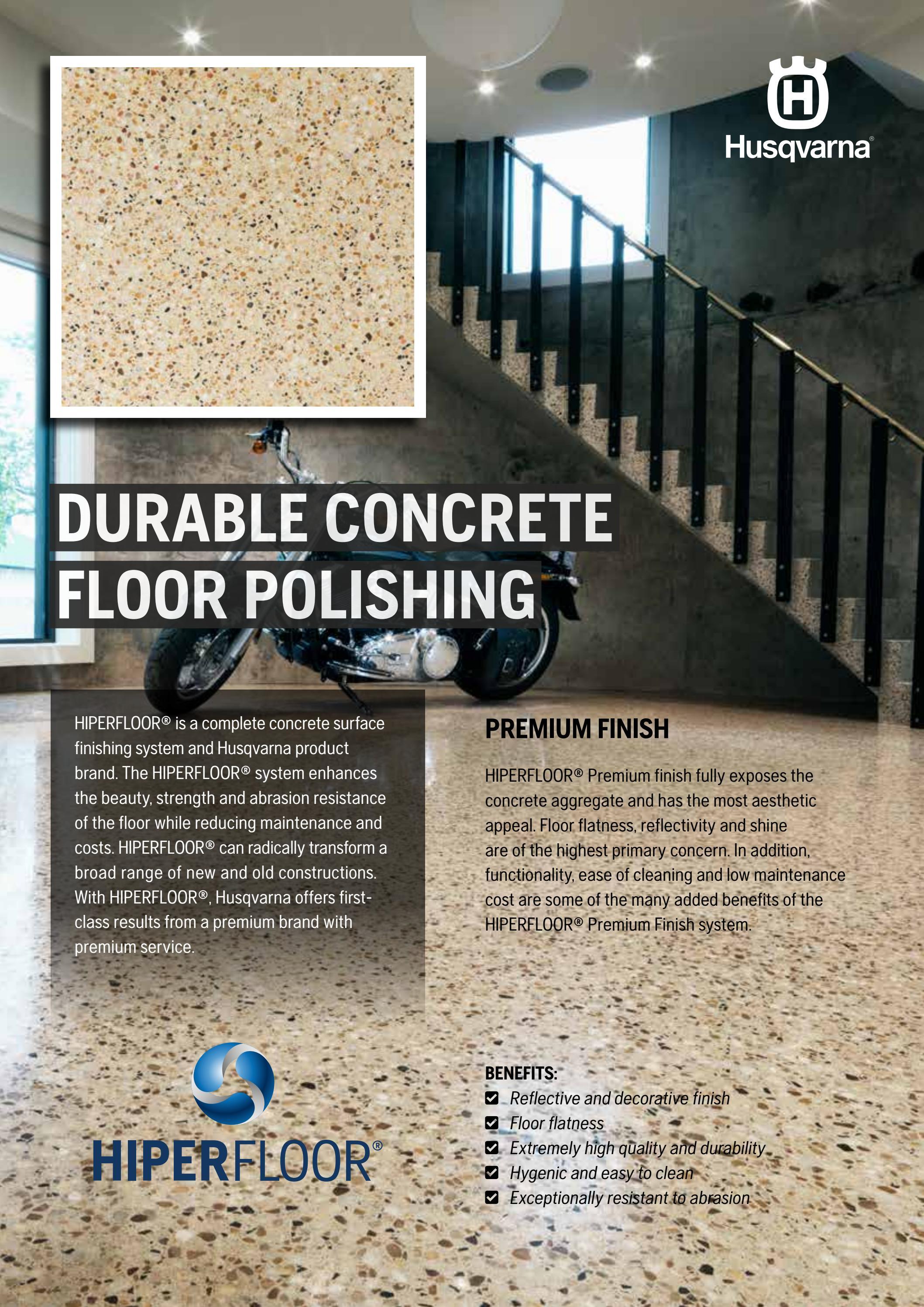 HIPERFLOOR® Premium Finish Product Sheet by Husqvarna Construction Products  - Issuu