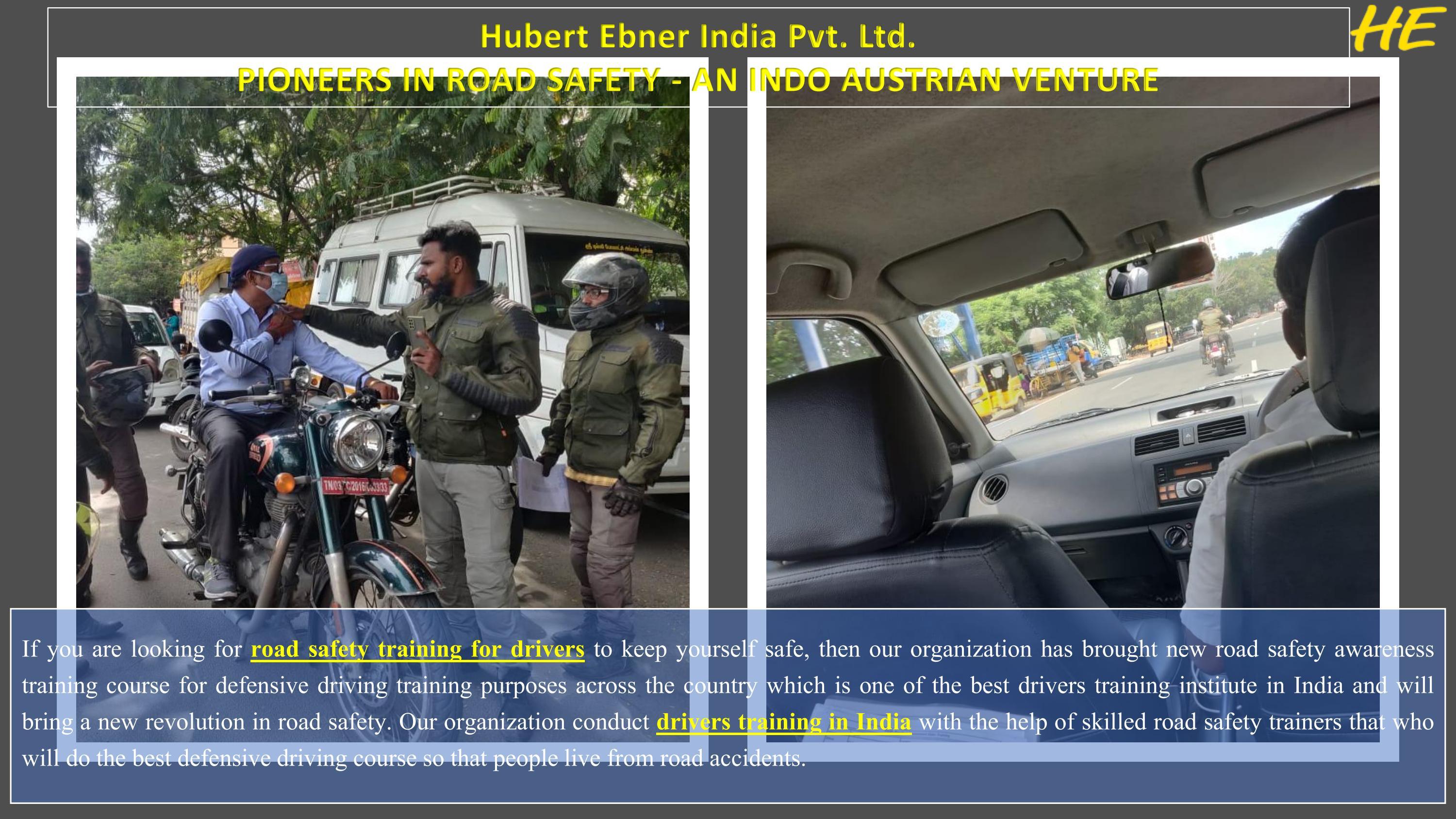 Road Safety Training for Drivers and Defensive Driving Course in India