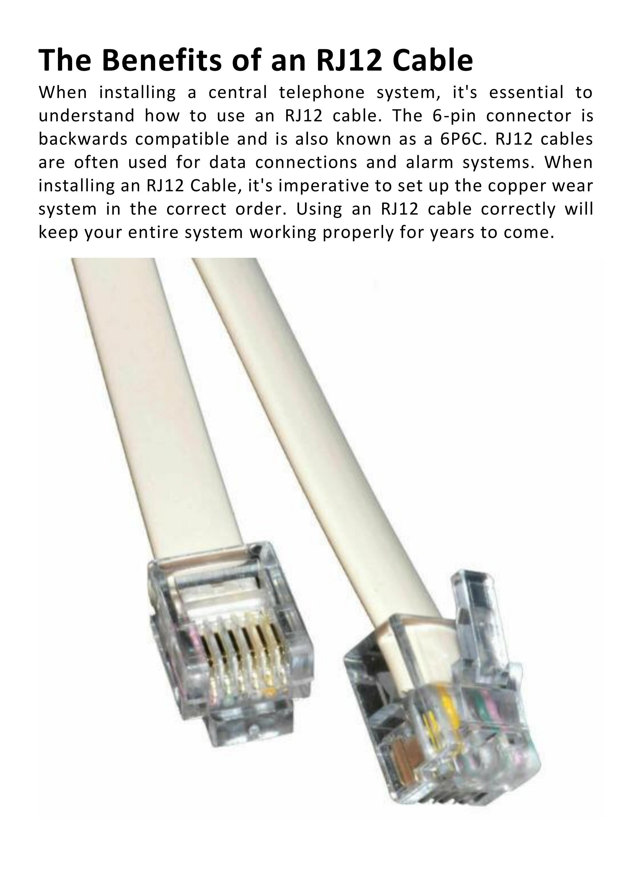 The Benefits of an RJ12 Cable by Joddie Marshall Issuu