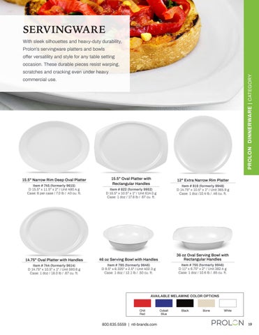 NTL Brands Food Service 家具目录 Mar2020 第 19 页