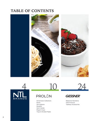 NTL Brands Food Service 家具目录 Mar2020 第 2 页