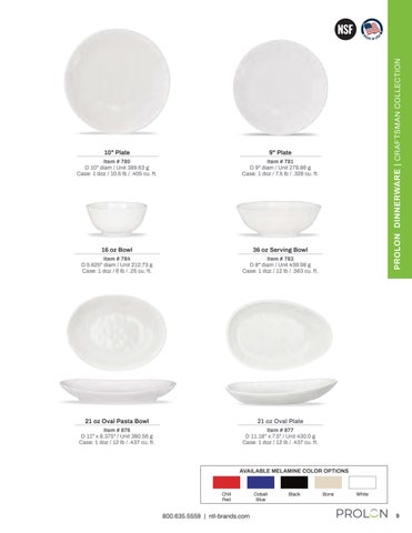 NTL Brands Food Service 家具目录 Mar2020 第 9 页