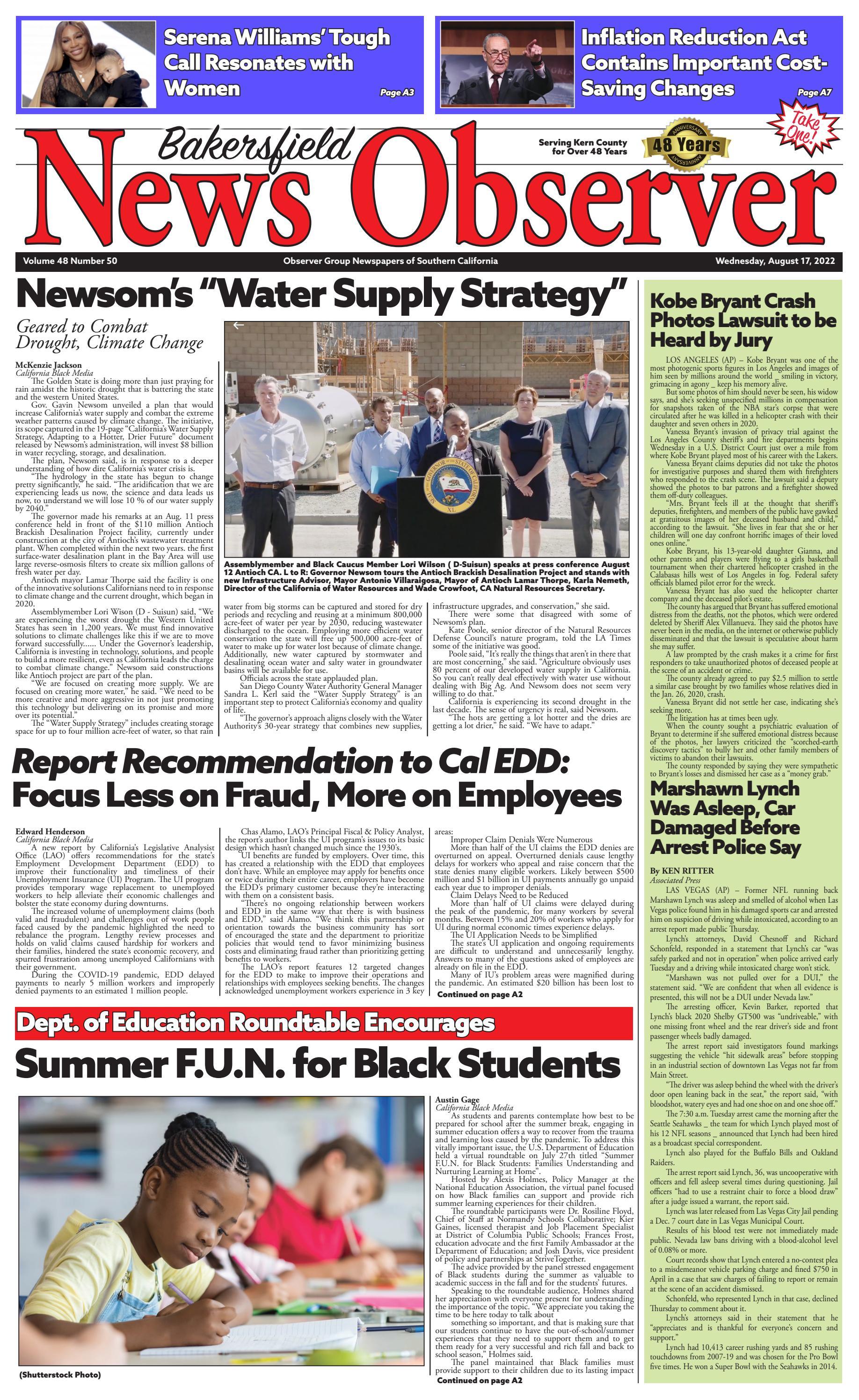 Bakersfield News Observer 8.17.22 by Observer Group Newspapers of Southern CA Issuu