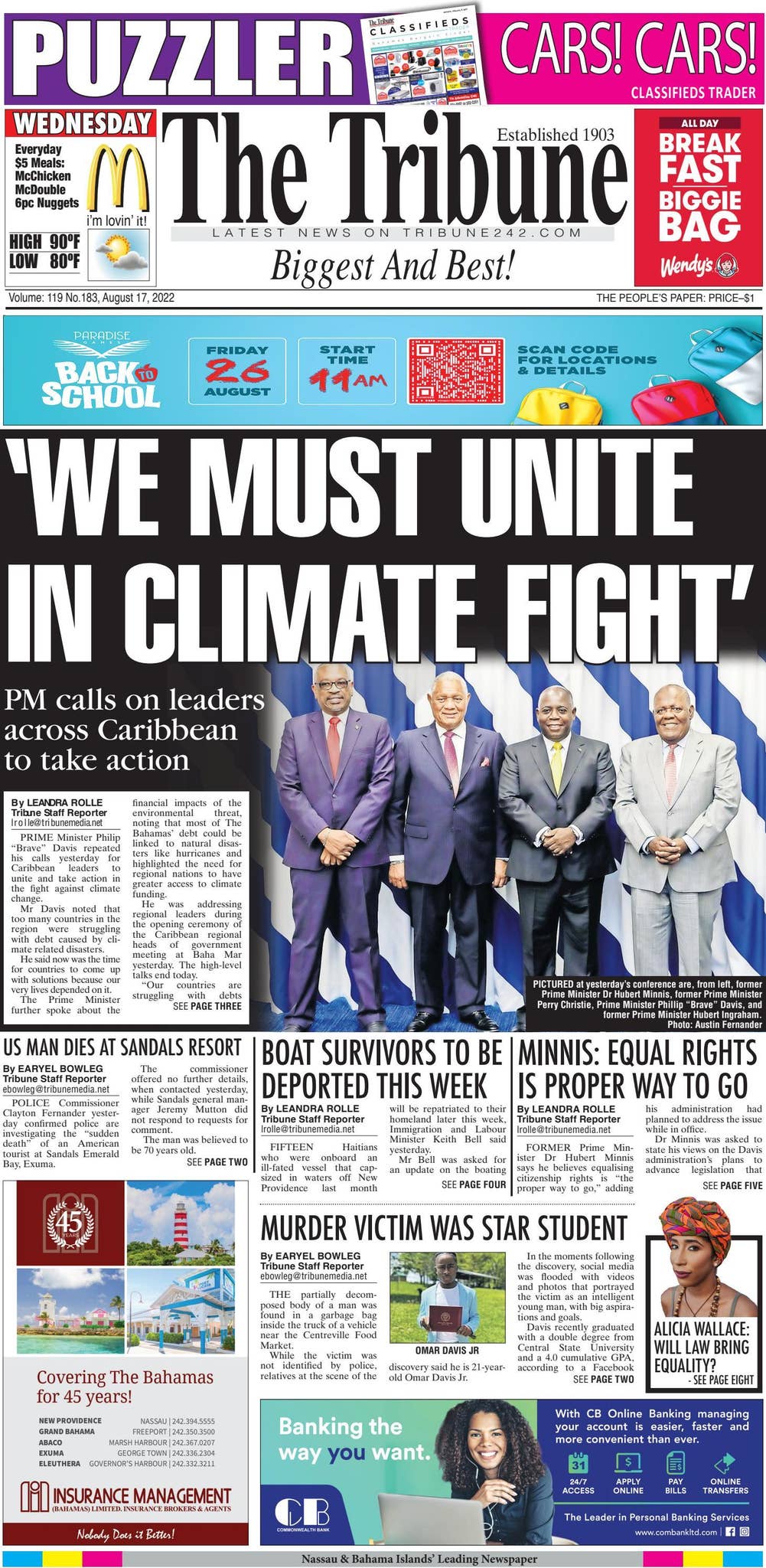 08172022 NEWS, SPORT AND BUSINESS by tribune242 - Issuu