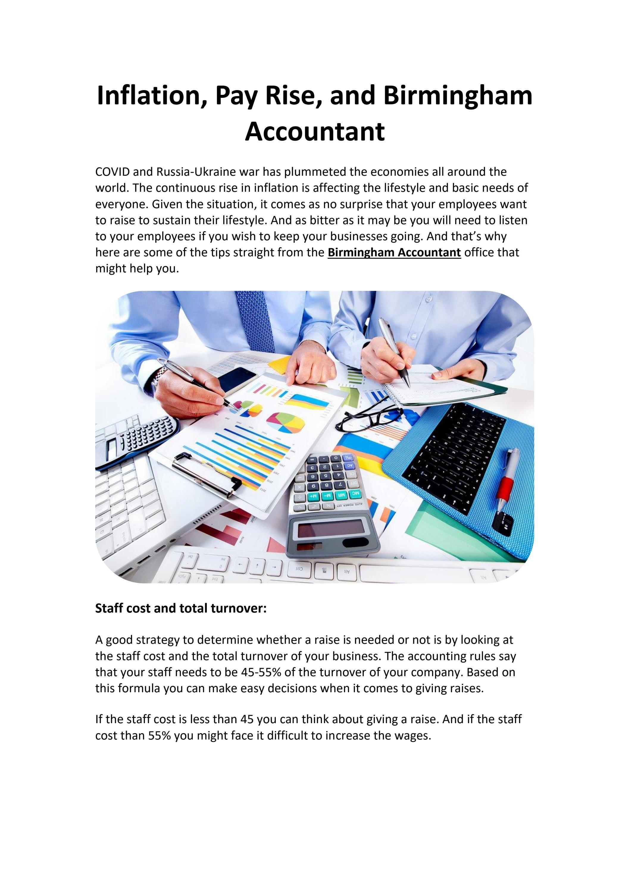 Inflation, Pay Rise, and Birmingham Accountant by accountants_coventry