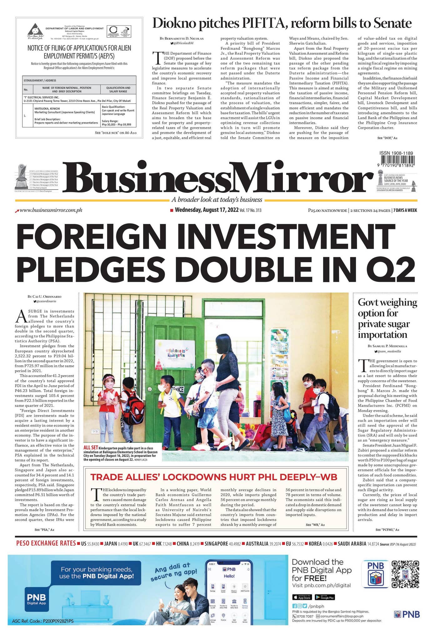 BusinessMirror August 17, 2022 by BusinessMirror - Issuu