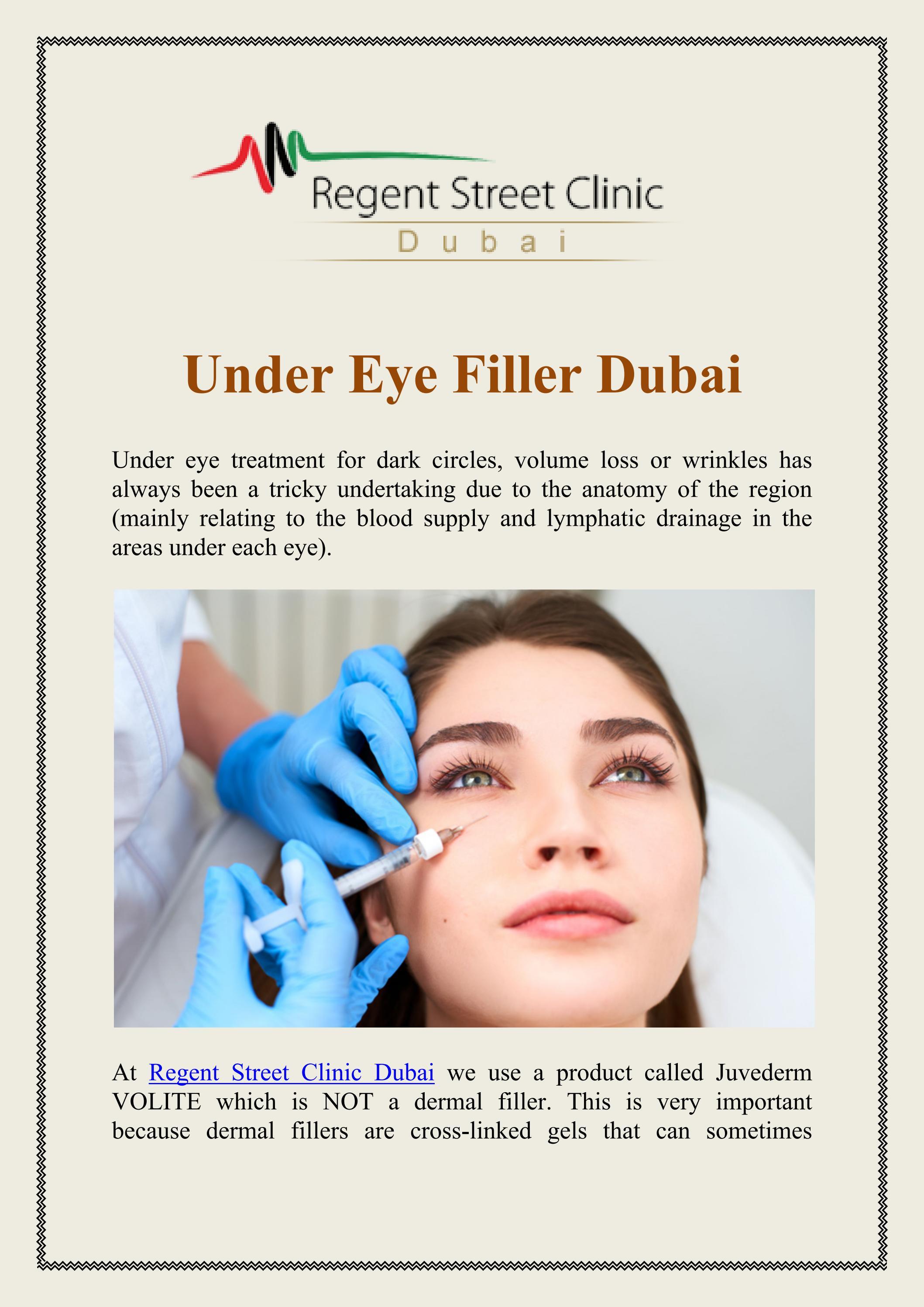 Under Eye Filler Dubai by Regent Street Clinic Dubai Issuu