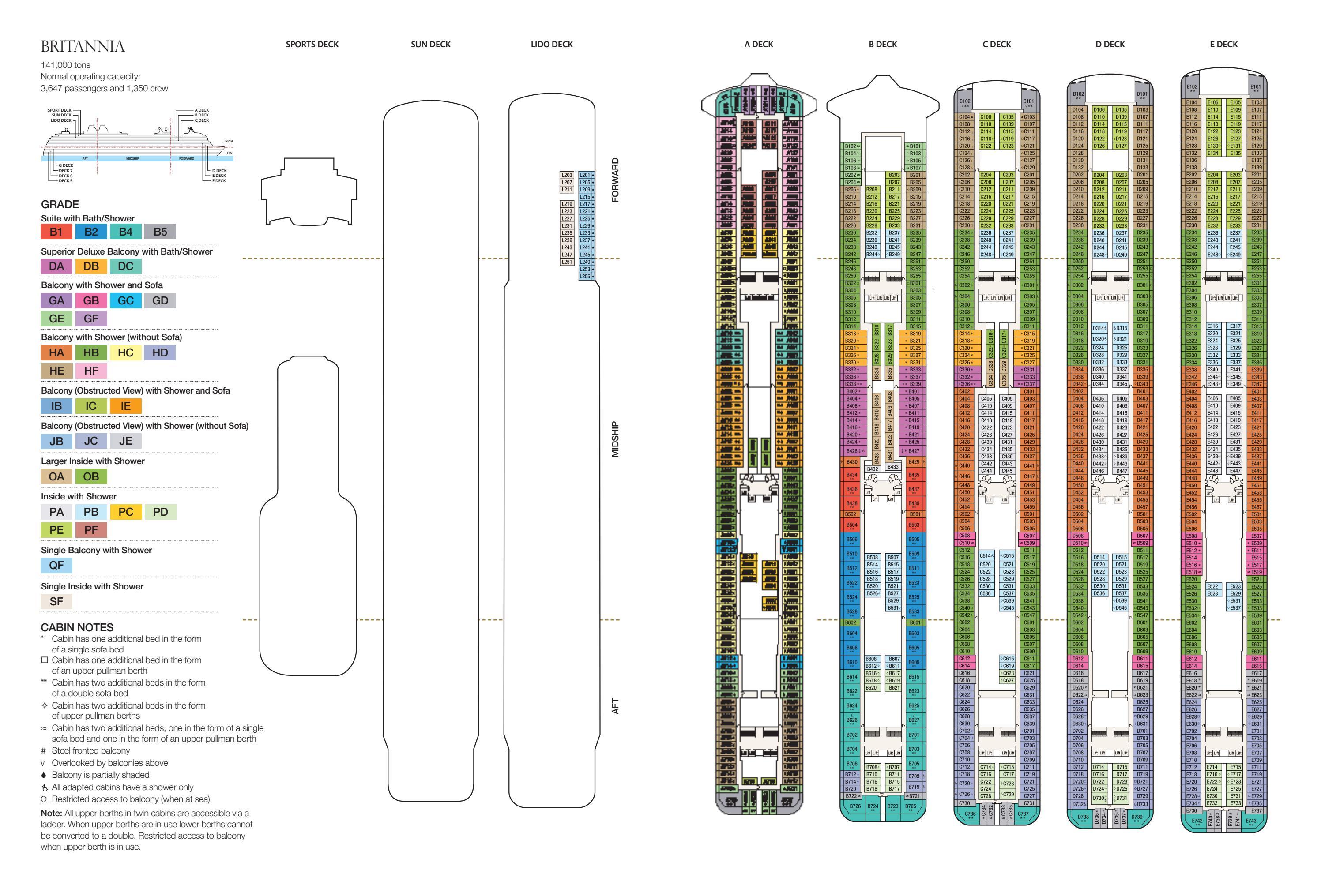 Britannia Deck Plans for Preregistration by brooklyntravel Issuu